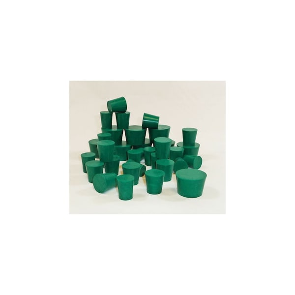 Neoprene Stoppers, Solid, No. 0