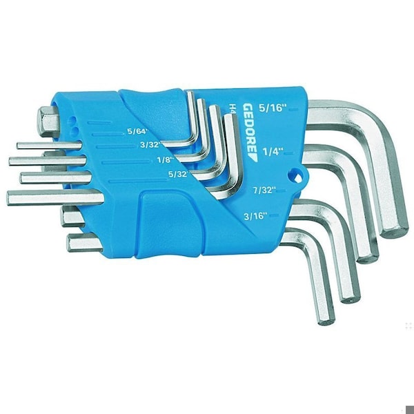 8 Piece SAE L-Shape Hex Key Set, H 42-88 A
