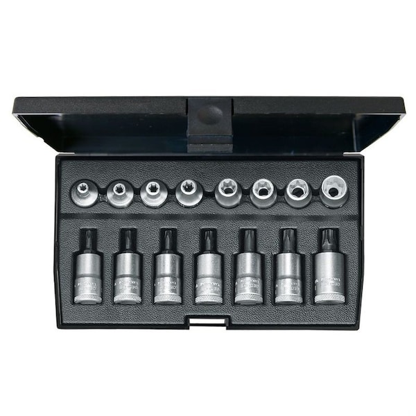 Screwdriver Bit Socket Set, 3/8", 15 pcs.