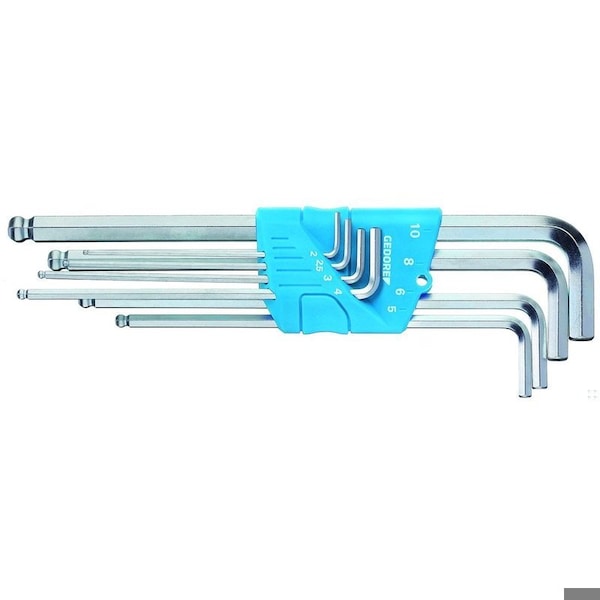 8 Piece Metric L-Shape Hex Key Set, H 42 KEL-88