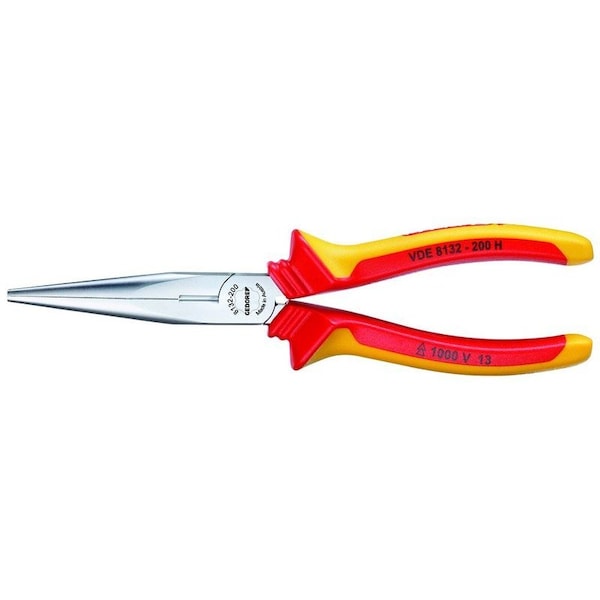 Insulated, Needle Nose Pliers, 8"