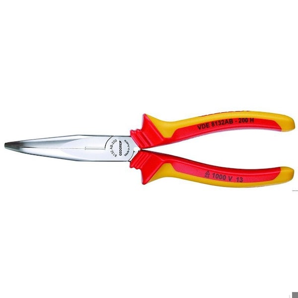 Ins Bent, Needle Nose Pliers, 6-1/4", Number of Pieces: 1