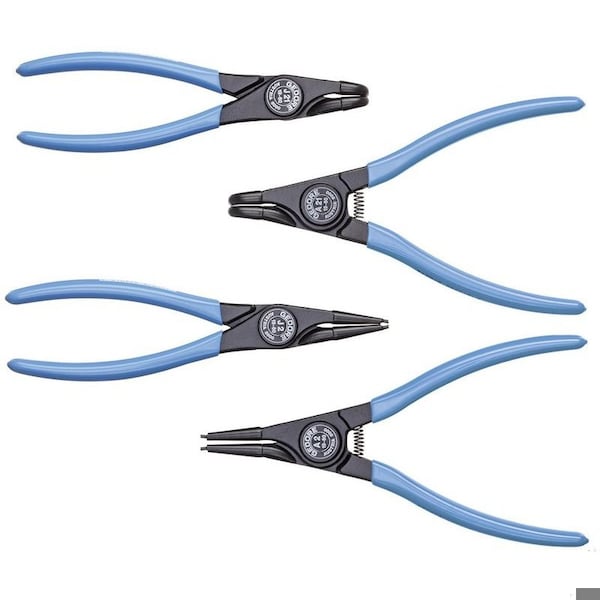 Pliers Set, 4 pcs., Material: GEDORE Chrome-Vanadium Special Hardened and Tempered Steel