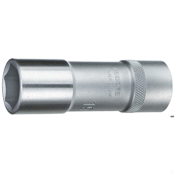 1/2" Square Drive, 10mm Metric Socket, 6 Points, 1/2", Long 10mm