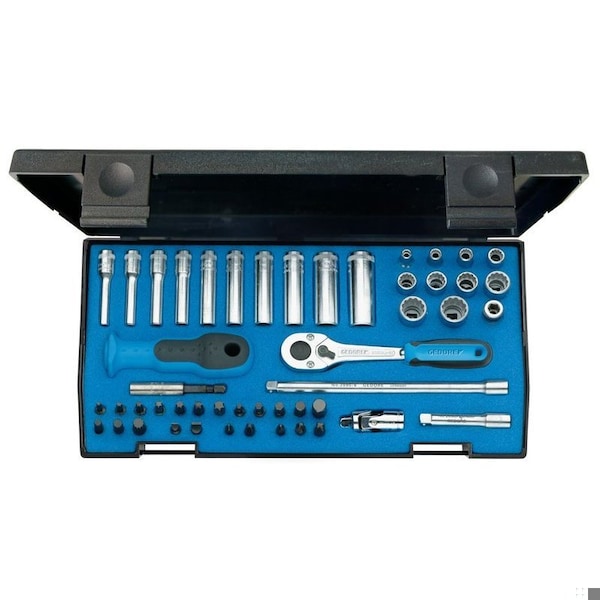 Socket Set, 1/4", 49 pcs., UD-In-Is-Ph-Pz, 1815687