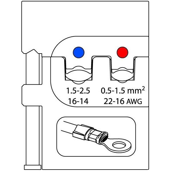 Module Insert, Insulated Terminals, 0.2