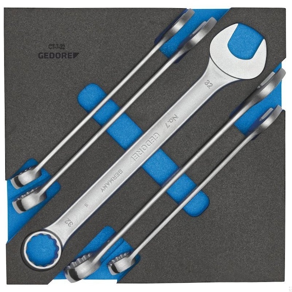 Combination Wrench Set, SAE or Metric: Metric