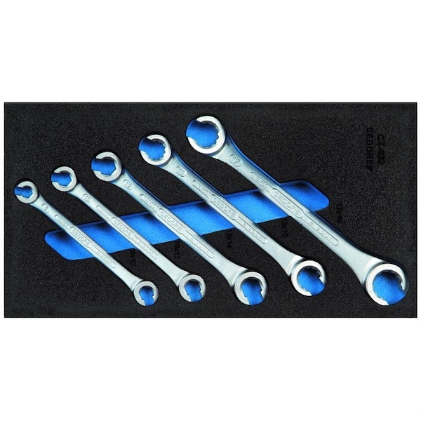 Set Of Open Flare Nut Wrenches, Wrench Style: Double Ended Ring