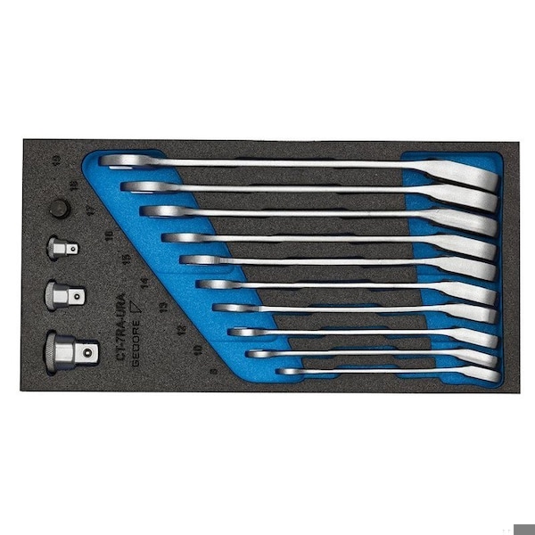Combination Ratchet Wrench Set, Number of Pieces: 14
