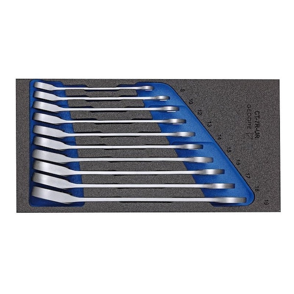 Combination Ratchet Wrench Set, Number of Pieces: 10