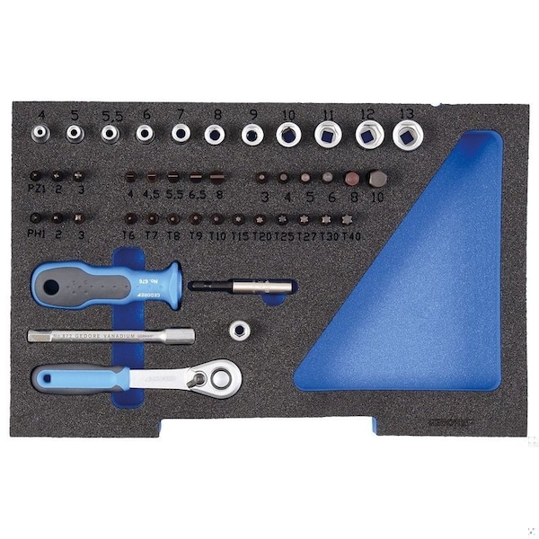 Socket Set, 1/4" In 1/2 L-BOXX 136