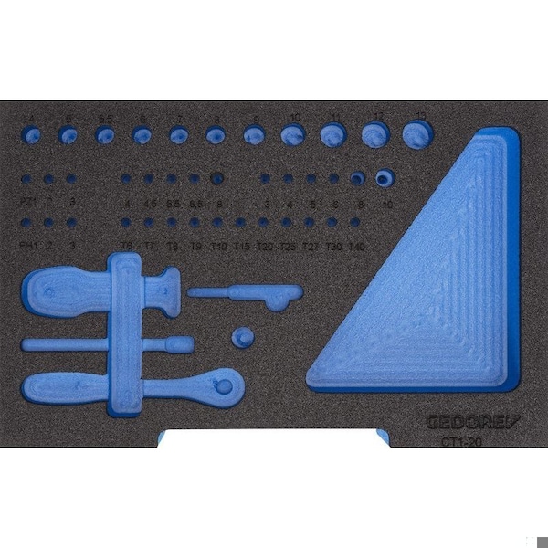 Foam Insert, 1/2 L-BOXX 136, Empty