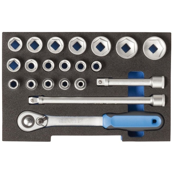 1/2" Drive Socket Set, Metric