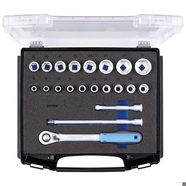 Socket Set, 1/2", In I-BOXX 72, 2836084