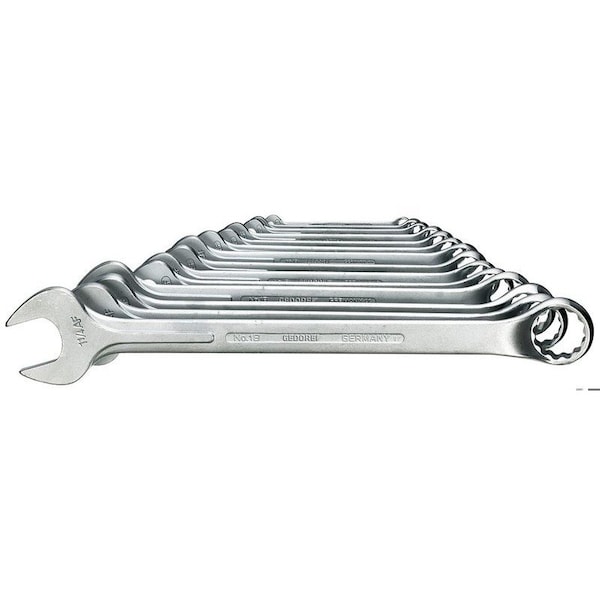 Combination Wrnch Set, 14 pcs., 5/16-1.1/4