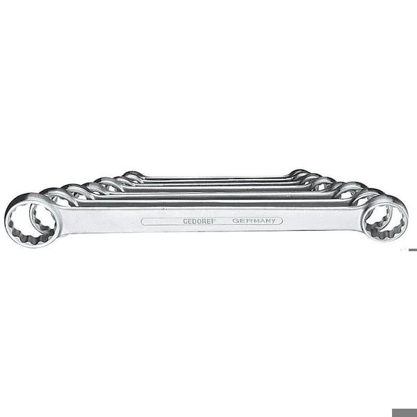 Ring Wrench Set, Flat, 8 pcs., 6-22mm
