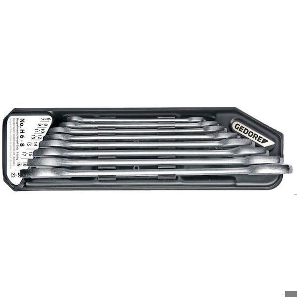 Wrench Set, Double Open Ended, 6-22mm