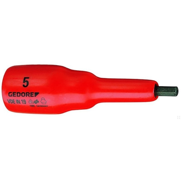 Insulated Screwdriver, Bit Socket1/2" 5mm