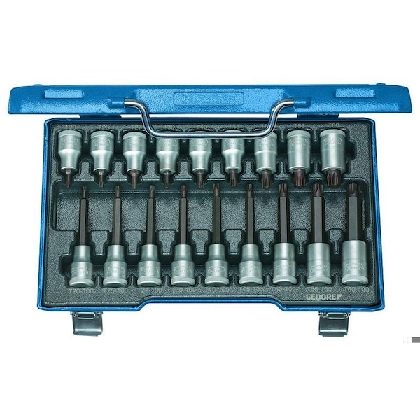 Screwdriver Bit Set 1/2", 18 pcs., T20-60