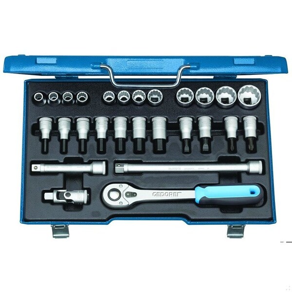Socket Set, 1/2", 27 pcs., UD, 10-30mm