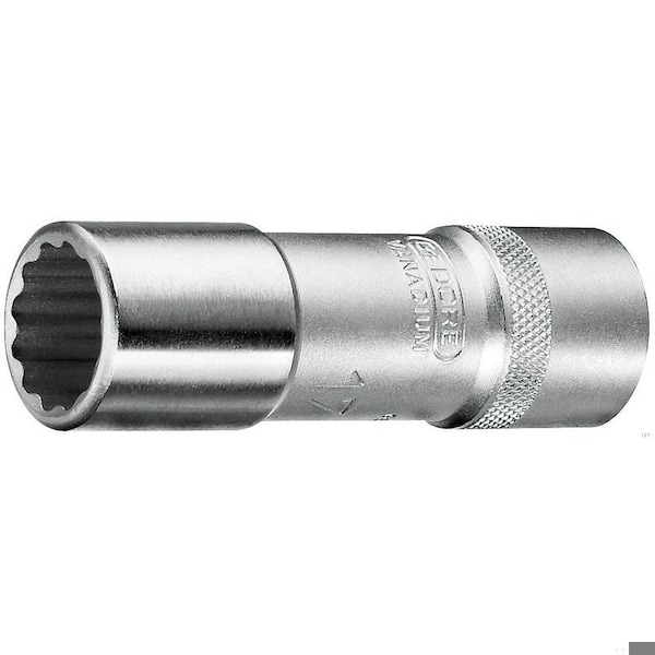 1/2" Square Drive, 1/2" SAE Socket, 12 Points, 1/2", Long 1/2
