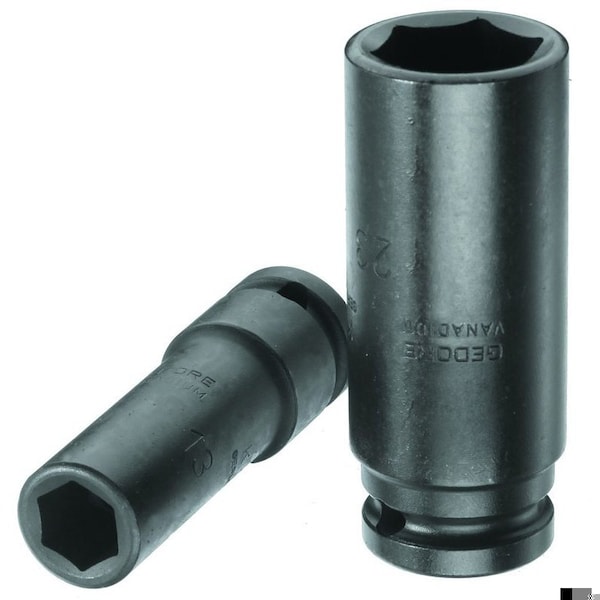 1/2" Square Drive Impact Socket Manganese Phosphate, 1/2", Long 16mm