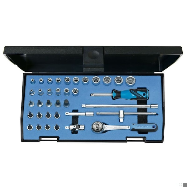 Socket Set, 1/4", 36 pcs., 6196710