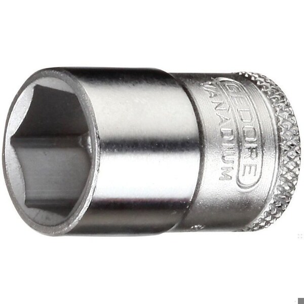 3/8" Square Drive, 15mm Metric Socket, 6 Points, 3/8", Hex 15mm