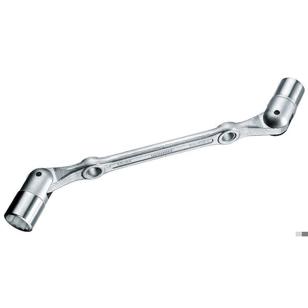 Swivel Head Double Ended Wrench, 10x11mm