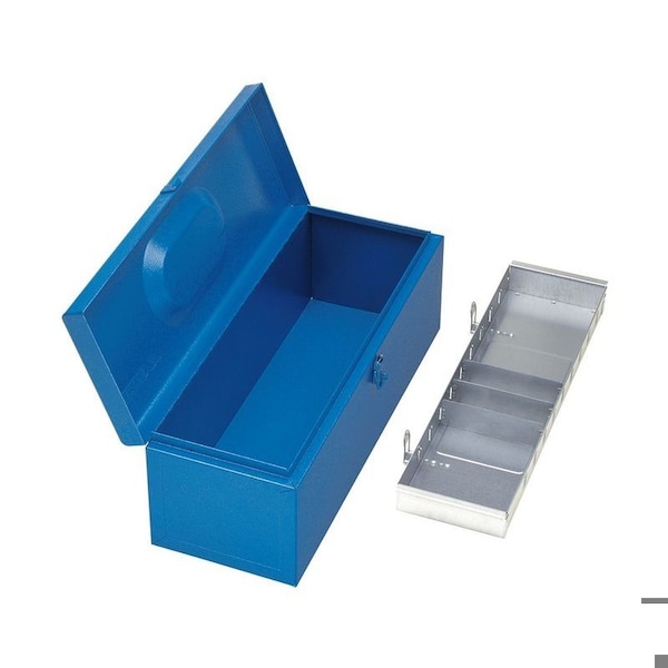 Tool Box, Sheet Steel, Blue, 33 in W x 17 in D x 13-1/2 in H