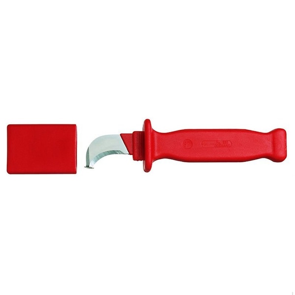 Insulated Cable Knife, Hook, 7-8/10" L