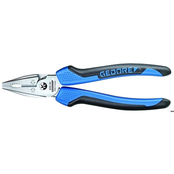 Power Combination Pliers, 6-1/4", Handle Type: Ergonomic, 2-Component
