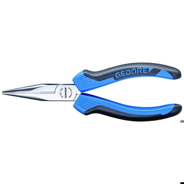 Needle Nose Pliers, 5-1/2", Overall Length: 140mm