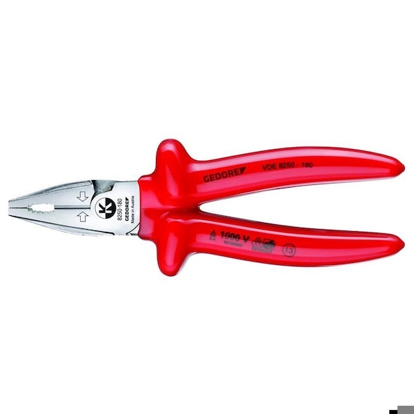 Ins. Power Combination Pliers, 6-1/4"
