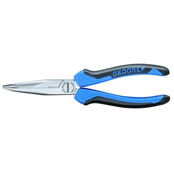Bent, Needle Nose Pliers, 6-1/4", Overall Length: 160mm
