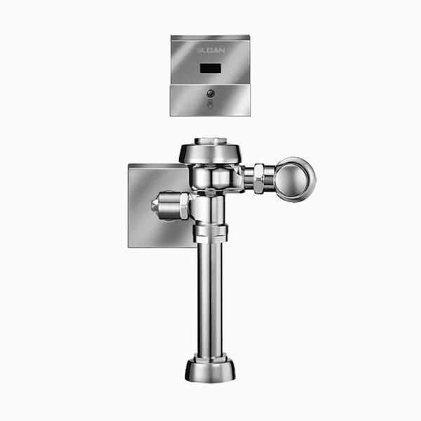 Automatic Flush Valve, 3.5 gpf gpf, Polished Chrome, 1 in IPS, 1 1/2 in Spud Coupling