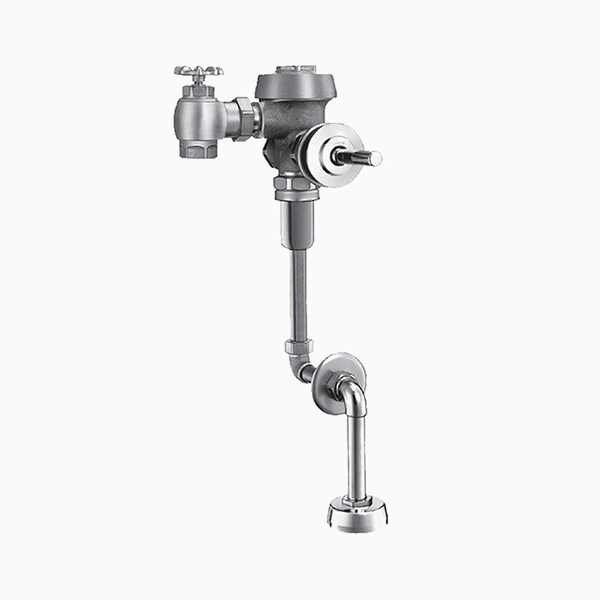 Manual Flush Valve, 1.5 gpf gpf, Rough Brass, 3/4 in, 3/4 in Spud Coupling