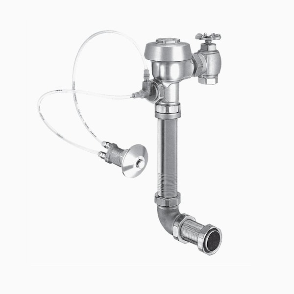 Manual Flush Valve, 3.5 gpf gpf, Rough Brass, 1 in, 1 1/2 in Spud Coupling