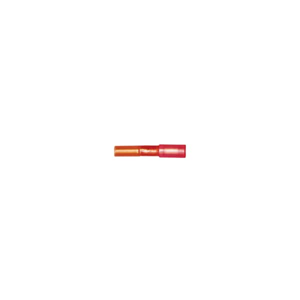Bullet Terminal, 0.195 in Stud Size, 14 AWG, 600 V, Heat Shrink Insulated, Blue, 100 PK
