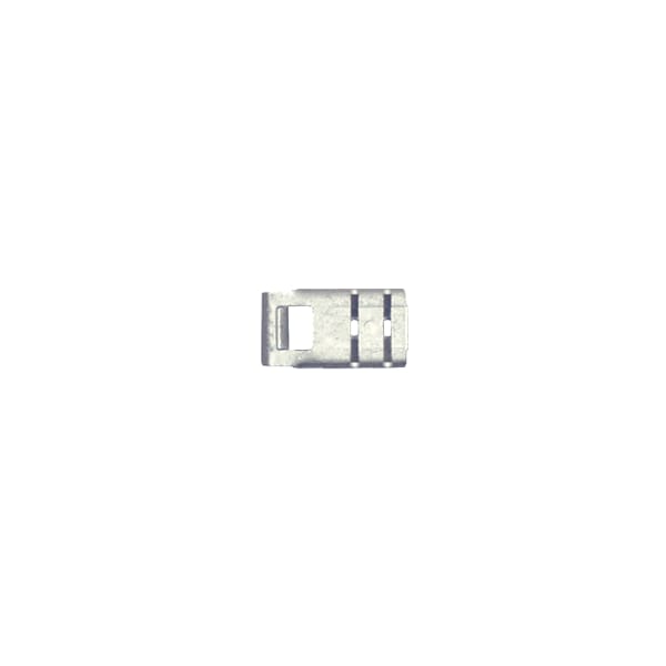 Flag Terminal, 1/4 in Stud Size, 14 AWG, Bare Insulated, Bare, 1000 PK