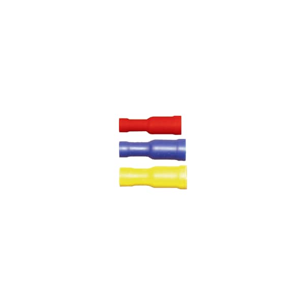 Bullet Terminal, 0.157 in Stud Size, 14 AWG, 600 V, PVC Insulated, Blue, 1000 PK
