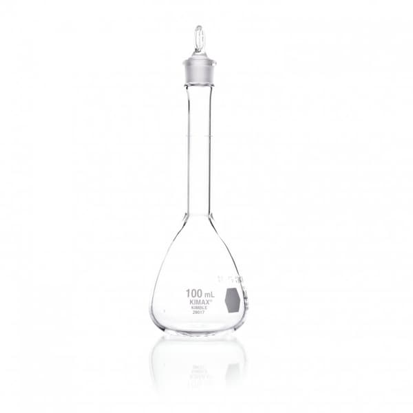 Volumetric Flask, 100mL, Clear, PK12