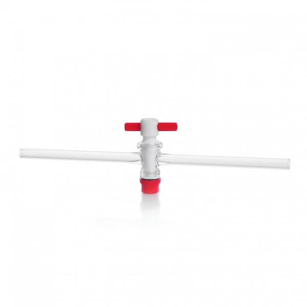 Straight Bore Stopcock Plug, White, 2 Sz