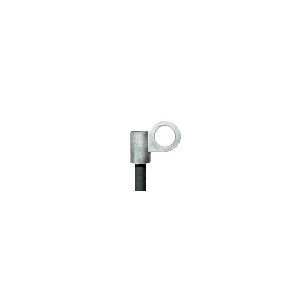 Small Bore Offset Leadhead Cable, 2 AWG, Black, Stranded, 120 in