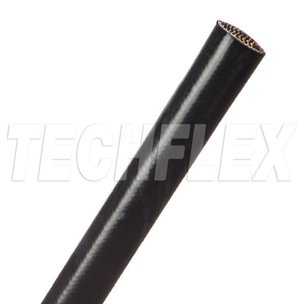 Braided Cable Sleeve, 1/2 in Inside Dia., 50 ft, Fiberglass, Black
