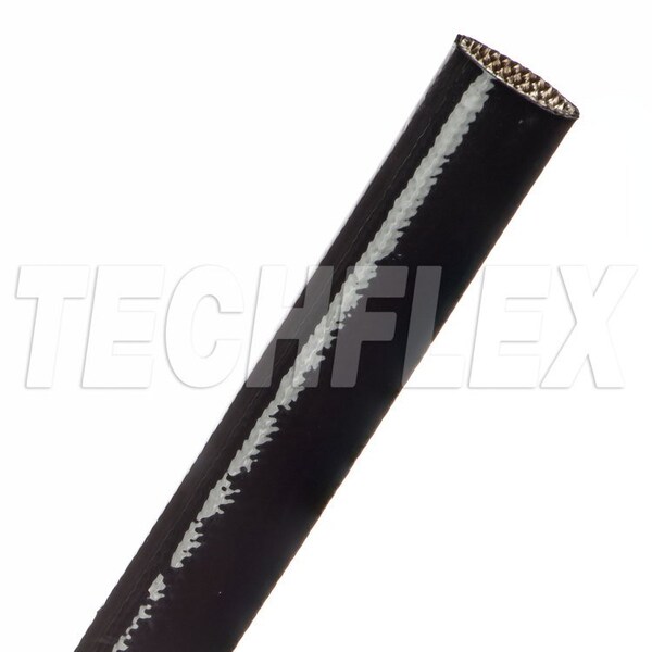 Braided Cable Sleeve, 5/8 in Inside Dia., 50 ft, Fiberglass, Black