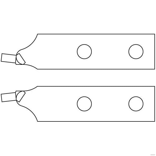 Spare Tips, 2, Angled, D 3.2mm