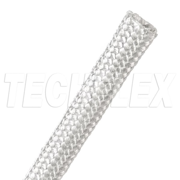 Braided Cable Sleeve, 1/2 in Inside Dia., 5/8 in Max Bundle Dia., 50 ft, Natural