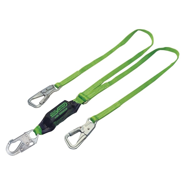 Web Lanyard, 4 ft. Length, Snap Hook, 2 Leg(s)