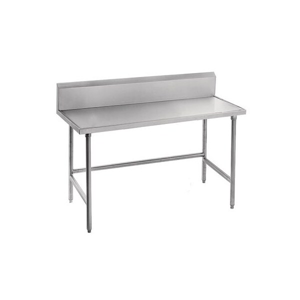 Table, w/10 Splashguard, 60X24, Stainless